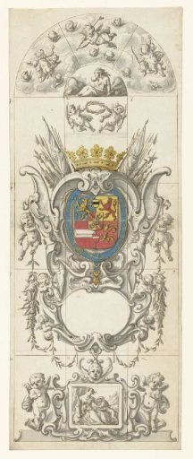Design for a stained-glass window 8 donated by Prince William Henry at the age of seventeen