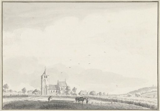 View of the Church of Beek, near Nijmegen