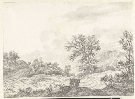 Dune landscape in the vicinity of Haarlem, with the Blinkert in the distance