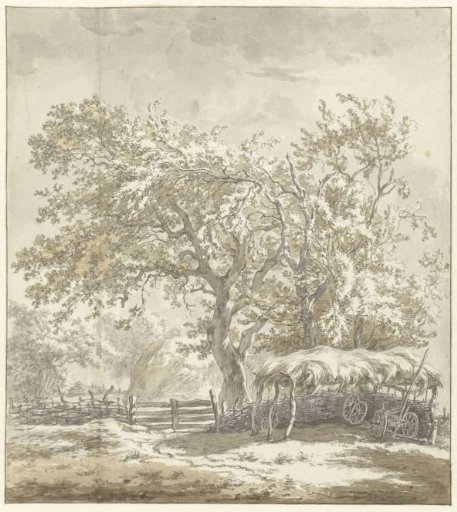 Landscape at Noordlaren, in Drenthe (?)