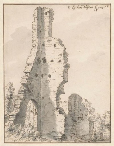 The Ruin of the Church of Eik en Duinen near The Hague