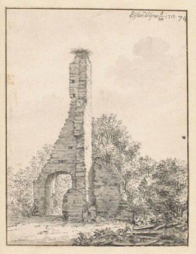 The Ruin of the Church of Eik en Duinen near The Hague