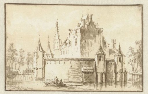 The house Ter Does near Leiden, viewed from the left