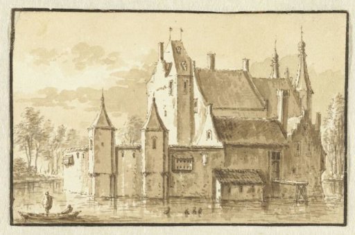 The house Ter Does near Leiden, viewed from the rear