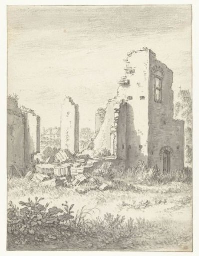 Ruins of a house in Abstede near Utrecht