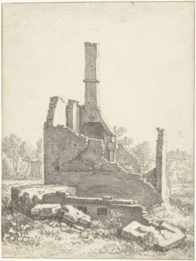 Ruins of a house in Abstede near Utrecht