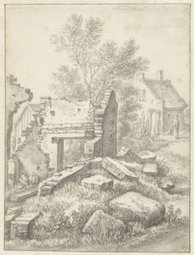 Ruins of a house in Utrecht