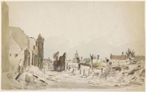 The ruins at Bodegraven after the fire of June 1870