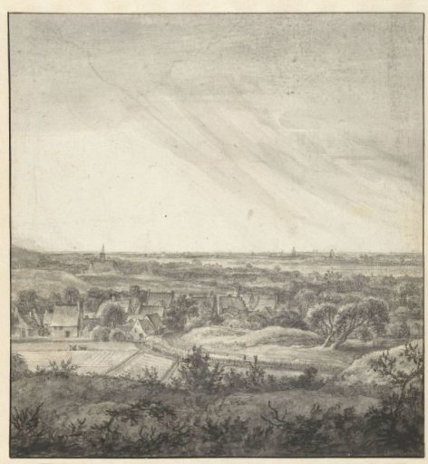 View from the dunes towards Bloemendaal