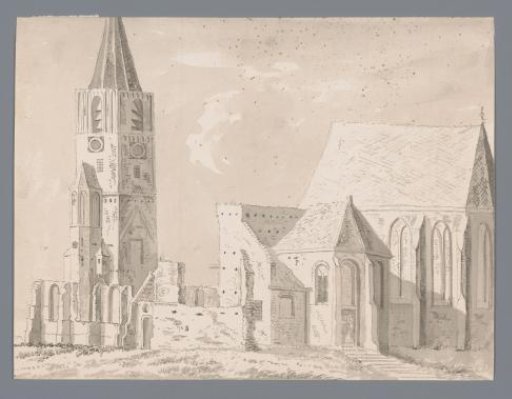 Church in Warmond and Its Ruins