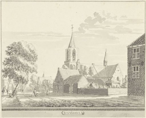 View of Bunschoten, with the church