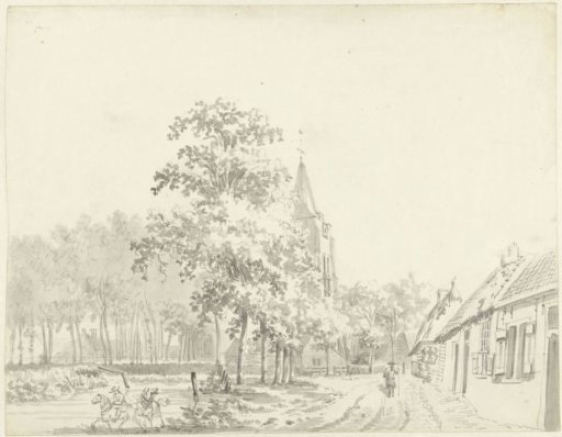 View in the village of Waarde, on Zuid-Beveland
