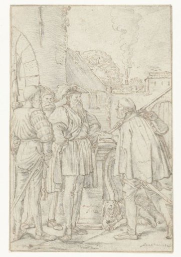The Schout of Dordrecht receives the letter from the count
