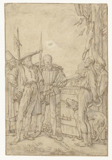 The bailiff attempts to buy the cow
