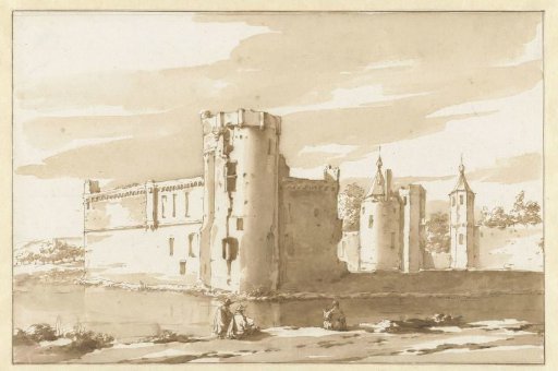 View of the Castle St. Aldegonde in West-Souburg