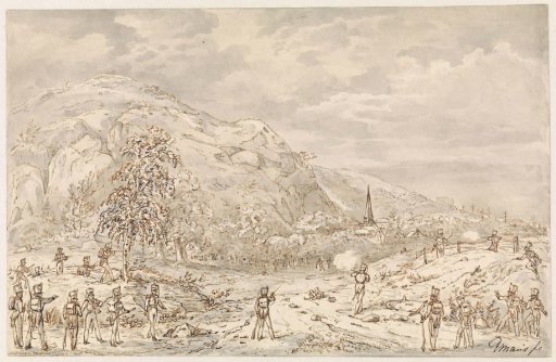 Battle between infantry