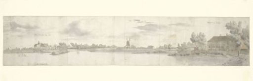 Panoramic View of Kasteel Ooij and the Tollhouse, North Brabant