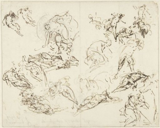Study Sheet with Human Figures