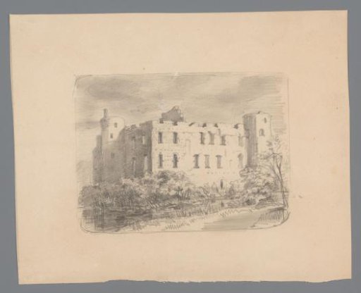 View of the Ruins of Castle de Haar in Haarzuilens