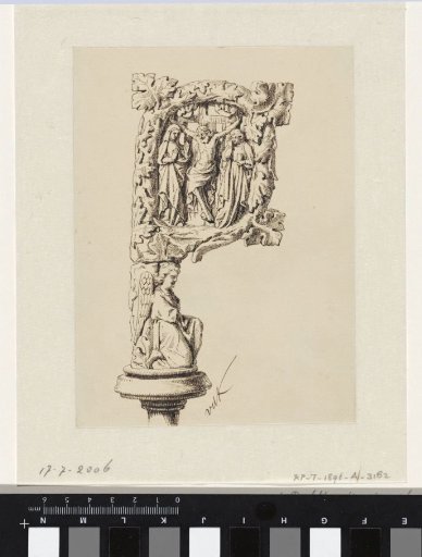 Ivory bishop's crozier with the Crucifixion of Christ