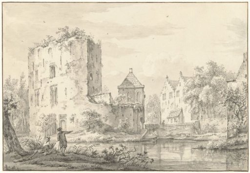 Ruin of Teylingen Castle near Sassenheim