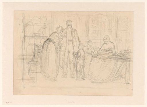 Family in an interior