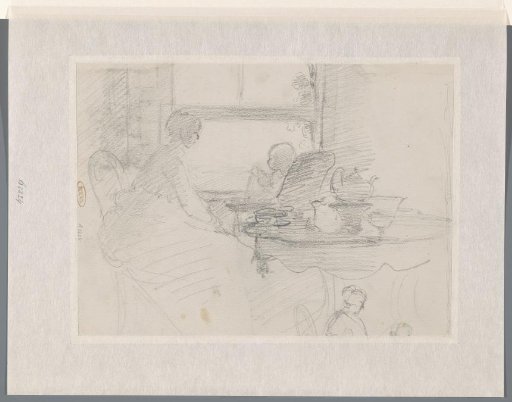 Interior with a mother and a child