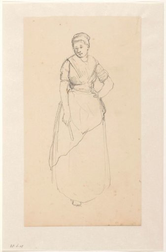 Standing woman with apron