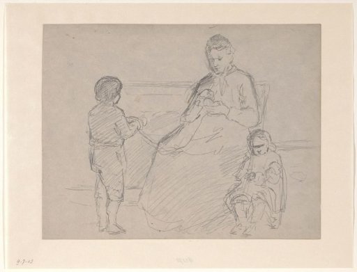 Mother with children