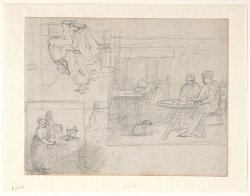 Sketch Sheet with Interior Scenes