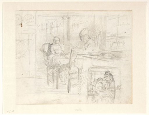 Two depictions of a mother with child