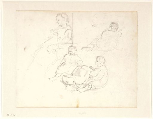 Four sketches of children