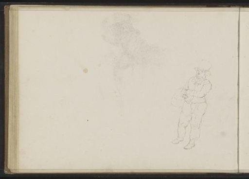 Boy with a tall hat and basket
