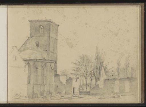 Oude Markt at Enschede after the City Fire of 1862