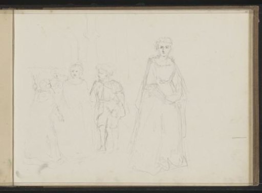 Couple, Possibly a Newlywed Pair, in an Interior