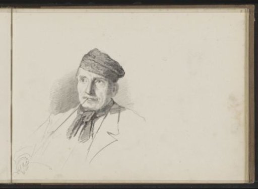 Man Smoking a Pipe