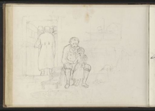 Man and a Crying Girl