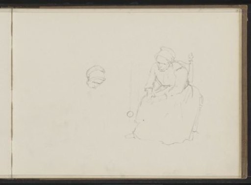 Seated Old Woman and a Woman with a Cap