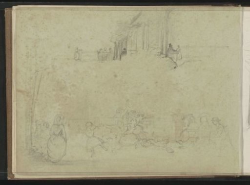 Children playing in a garden
