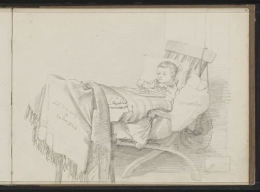 Boy Eating in a Chair