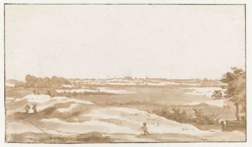 View of Haarlem from the dunes