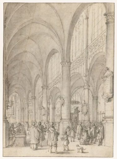 Interior of the St. James' Church in Antwerp