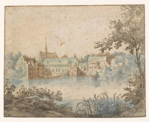 View of the priory of Groenendaal near Brussels