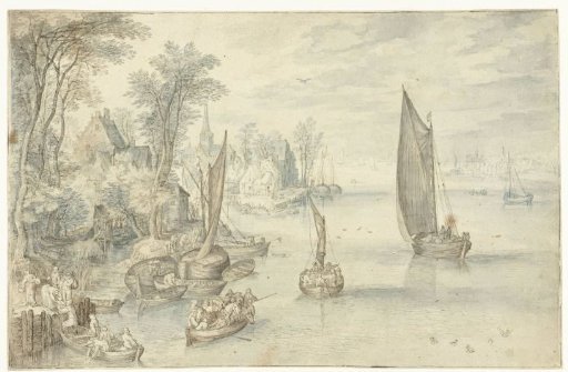 Town on a wide river