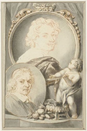 Portraits of Anton van Dyck and Jacob de Bray