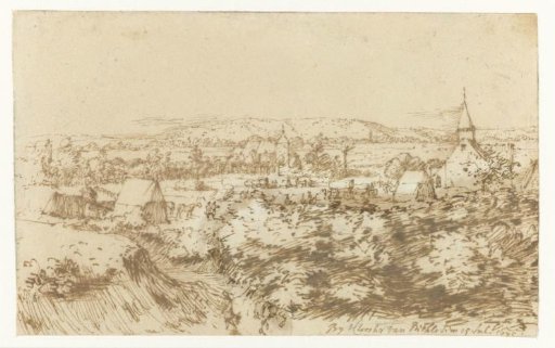 View of the camp near the Bethlehem Monastery