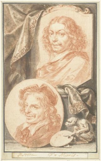 Portraits of Jan Steen and Frans van Mieris