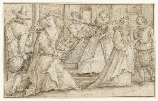 Two musical couples and a dancing couple