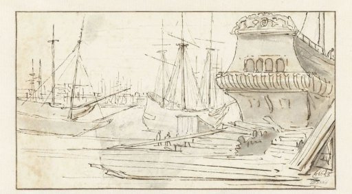 View of a Shipyard in Amsterdam