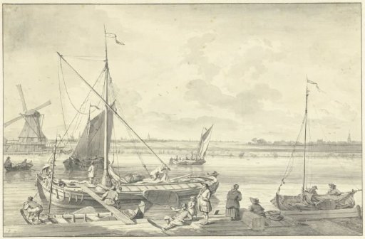 River view with ships